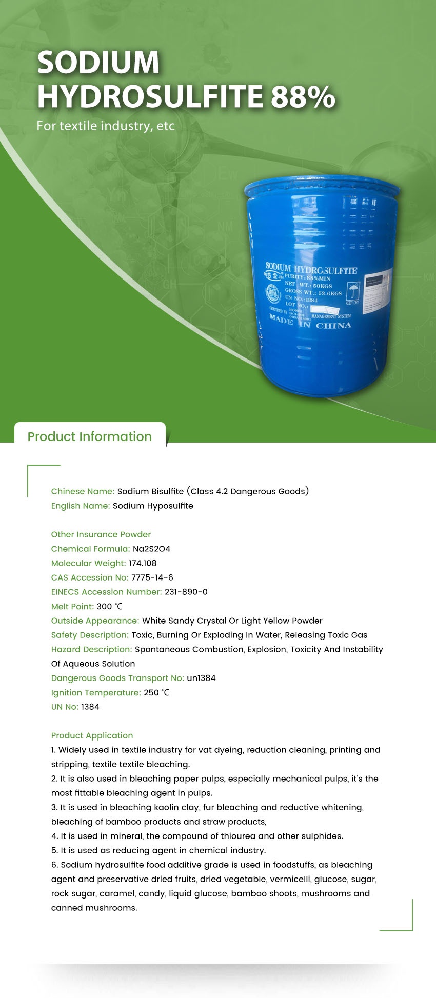 Sodium Hydrosulfite 88% (1)